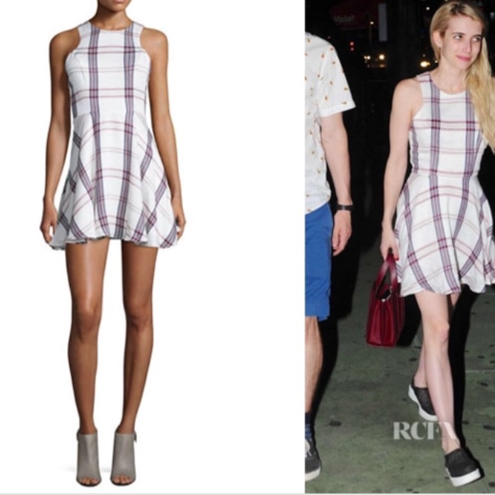 Lovers and friends plaid mini dress